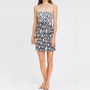 Diane Von Furstenburg DVF Leonora sleeveless lattice dress Size 4